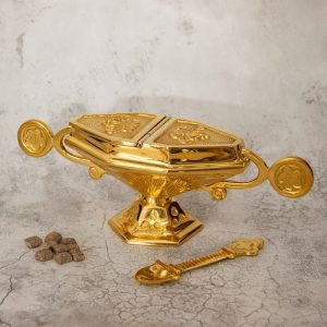 Ладаниця з ложкою латунні, 25х8х8, 5 см