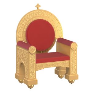 Архієрейський трон Володимирський, колір золото, 104х70х149 см