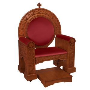 Архієрейський трон Володимирський, колір кипарис, 104х70х149 см