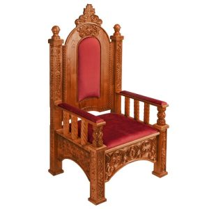Архієрейський трон Ярославський, колір кипарис, 78х72х160 см