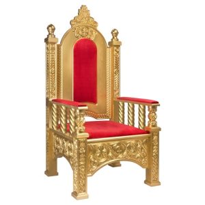 Архієрейський трон Ярославський, колір золото, 78х72х160 см