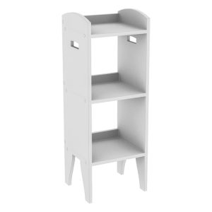 Етажерка Курська біла, з полицями, 36х32х100 см
