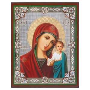 Ікона Божої Матері Казанська, оргаліт, 11,3х13,8 см