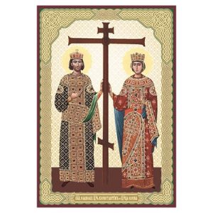 Ікона рівноапостольних Костянтина та Олени, МДФ