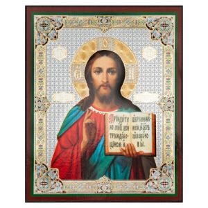 Ікона Спасителя Господь Вседержитель, оргаліт, 11,3 х13, 8 см