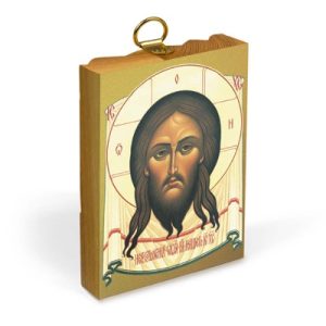 Нерукотворний образ на дерев'яній основі, на полотні із позолоченням.
