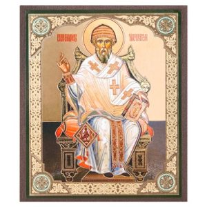 Ікона святителя Спиридона Триміфунтського, МДФ, 10х12 см