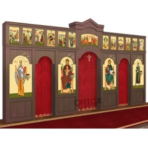 Іконостас Самарський двоярусний, колір ночі екко, 608х40х345 см