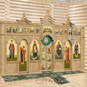 Іконостас Суздальський двоярусний (м. Красноярськ), світлий, 695х377, 7х20, 8