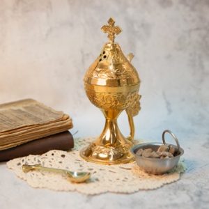 Кадільниця латунна, 9,7х17 см