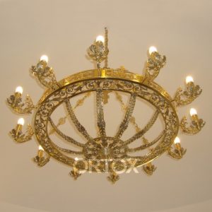 Хорос на 12 свічок, латунь, 130х120 см