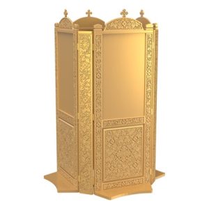 Кіот підлоговий Суздальський, колір золото, на 4 ікони