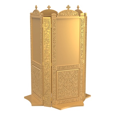 Кіот підлоговий Суздальський, колір золото, на 4 ікони
