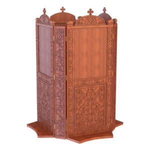 Кіот підлоговий Суздальський, колір кипарис, на 4 ікони.