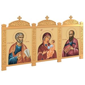 Кіот настінний Суздальський, колір золото, три модулі