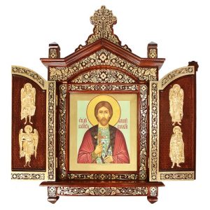 Кіот-складень Суздальський, колір кипарис із золотом.