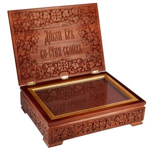 Ковчег для мощей Суздальський, колір кипарис, 40х30х13 см