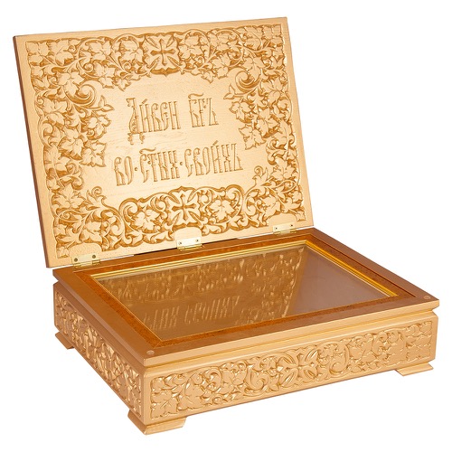 Ковчег для мощей Суздальський, колір золото, 40х30х13 см