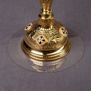 Коло-підкладка прозоре під настільний свічник, Ø 20 см