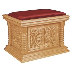 Лавка-скринька храмова Костромська, колір золото, висота 51 см