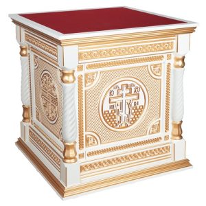 Костромське біле з золотом (патина), висота 105 см