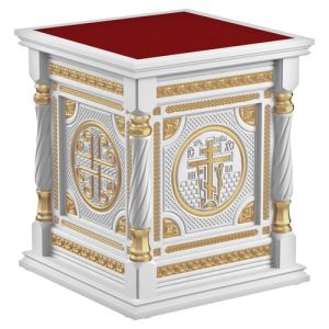 Костромське біле з золотом (поталь), висота 105 см