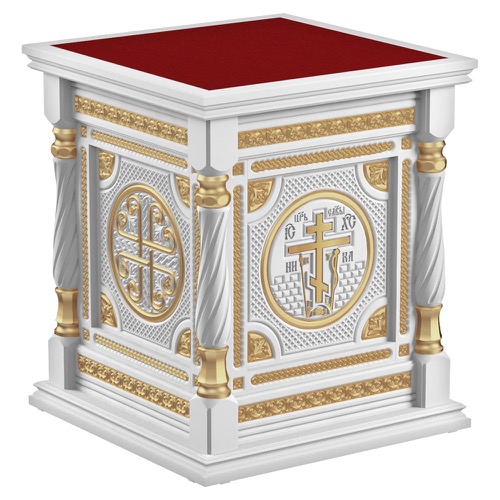 Костромське біле з золотом (поталь), висота 105 см