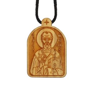Зображення дерев'яне з ликом святого Миколая Чудотворця