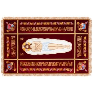 Плащаниця Спасителя, оксамит, 165х105 см