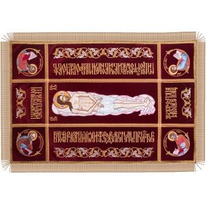 Плащаниця Спасителя, оксамит, 90х60 см