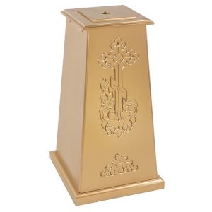 Підставка під корогву, хрест, ікону Суздальська, колір золото