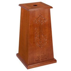 Підставка під корогву, хрест, ікону Суздальська, колір кипарис.