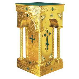 Підставка церковна Палестинська з арками, емаль, лиття, 50х50х92 см