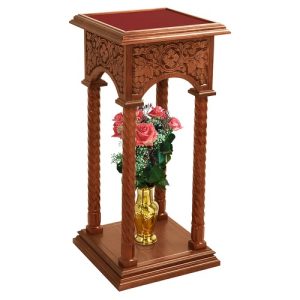Підставка церковна Суздальська, колір кипарис, колони, 46х46х100 см