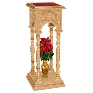 Підставка церковна Тверська, колір золото, 40х40х100 см