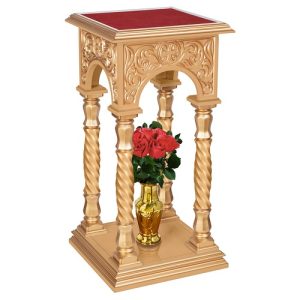 Підставка церковна Тверська, колір золото, 50х50х100 см