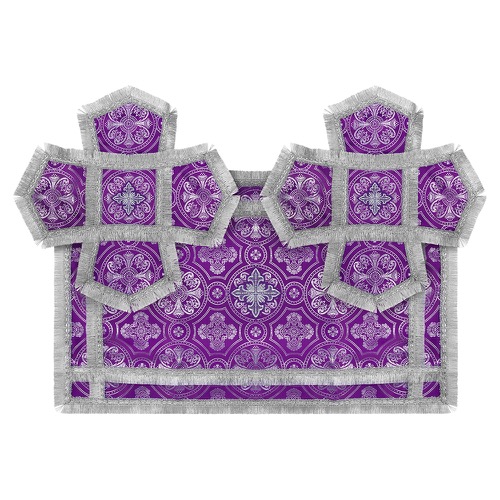 Покровці та повітря, шовк Горненський, фіолетові зі сріблом