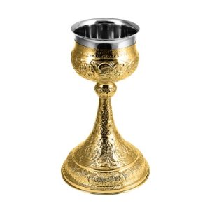 Потир №22 на 1 л, латунь, нержавіюча сталь, висота 35,5 см, №5, У 13-0133