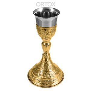 Потир №23 на 0,33 л, латунь, нержавіюча сталь, висота 31 см, №2, У 13-0135