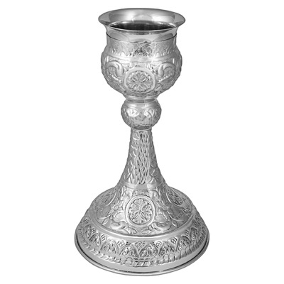 Потир №30 на 0,33 л, латунь, нержавіюча сталь, нікелювання, 17,5х29 см