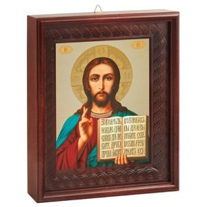 Рамка-кіот настінний дерев'яний №1, для ікони 18х22 см, 26х30 см