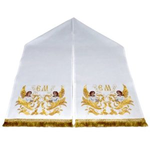 Рушник архієрейський вишитий Ангели, 210х40 см