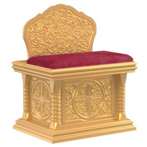 Лава-скринька храмова Костромська, колір золото, висота 84 см
