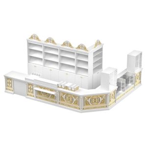 Свічкова крамниця Судиславська. Компонування №3 біле із золотом (патина)