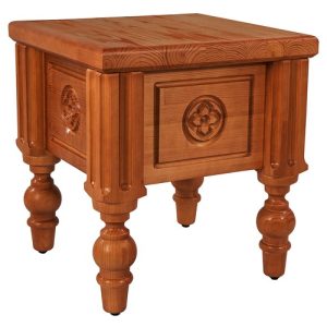 Табурет церковний Оренбурзький, колір кипарис, 42х42х46 см