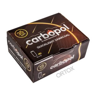 Вугілля кадильне швидкорозпалюваний Carbopol, 100 таблеток, Ø 35 мм