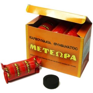 Вугілля кадильне екологічне швидкорозпалювальне Метеора, 60 таблеток, Ø 40 мм