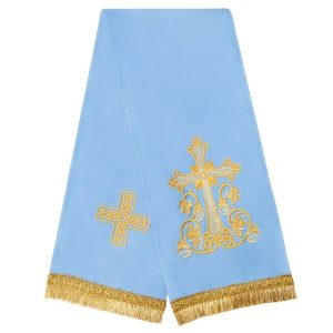 Закладка для Євангелія Процвілий Хрест, вишита, 150х15 см
